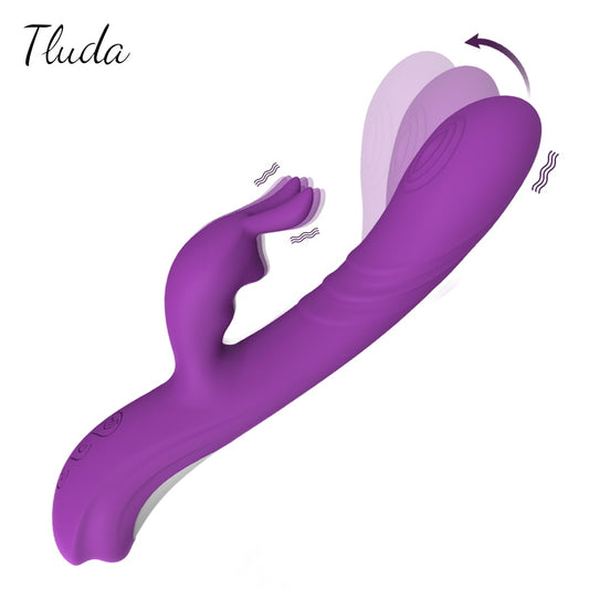 2022 Wiggling Rabbit Vibrator Mimic Finger For Women Clitoris Powerful G-Spot Stimulator Quiet Sex Toys Female For Adults
