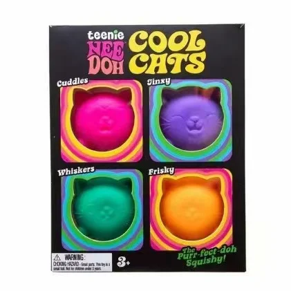 Sanqi Elan® Cute Kawaii Cat Head Soft Pinch Sensory Squishy