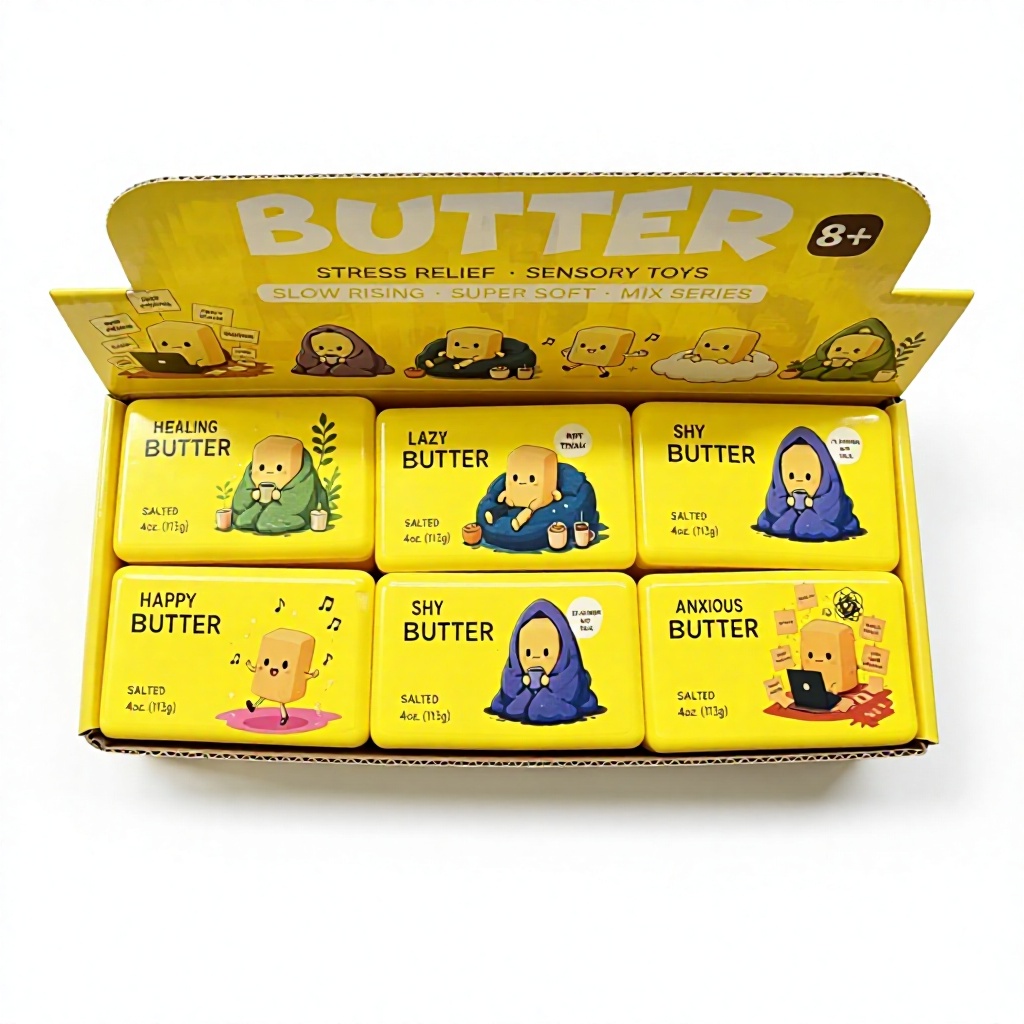 Sanqi Elan® New Arrival  Emotional Butter Bars Hot Selling Slow-Rebound Squishy Toys  Super Stress-Relieving Perfect