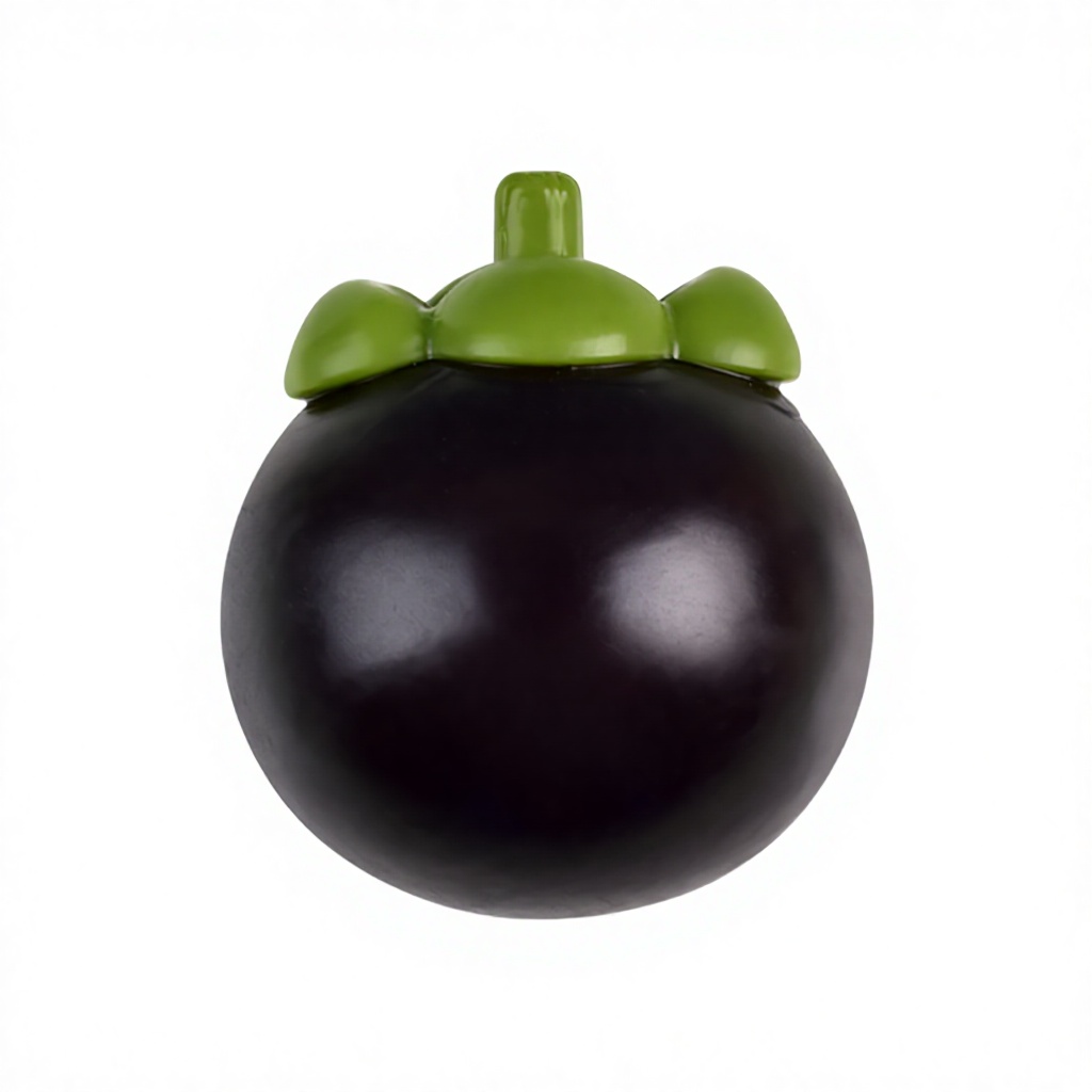 Sanqi Elan® Popular Foam Fluid Mangosteen Squishy Toy Stress Relief Realistic Fruit Simulation Toy  Wholesale