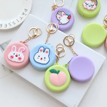 Qinyu Mini New Unisex Cartoon PU Coin Purse Outdoor Wallet with Zipper Closure Eco-Friendly...