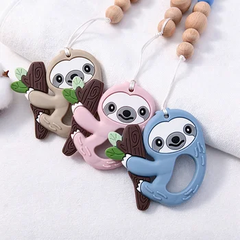 Baby Teether Infant Teether Teething Toy Teething Stick Teething Ring Silicone Teether...