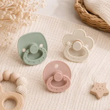 Natural Latex Baby Pacifier Baby Soother Dummy Custom Logo BPA Free Food Grade Eco Friendly...