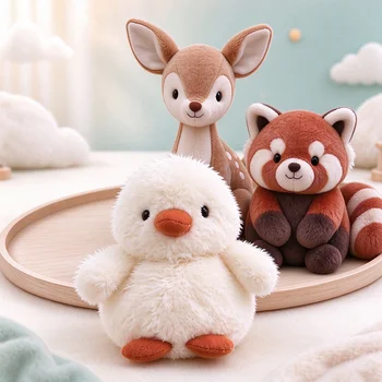 Custom Kawaii Woodland Animal Plush Toy Stuffed Animals Plushie Soft Plush Toys Deer Red...
