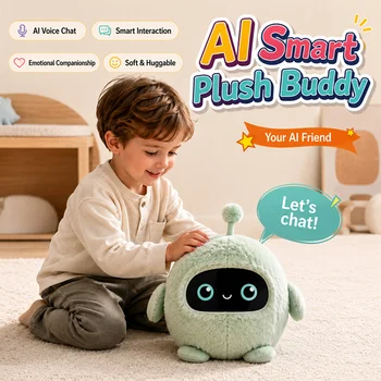 AI Smart Plush Toy Voice Chat Interactive Robot Emotional Educational Learning Companion...