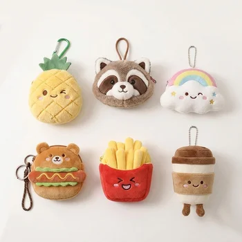 Cute Cartoon Guinea Pig Plush Coin Purse Mini Portable Earphone Storage Bag Charm Gift for...