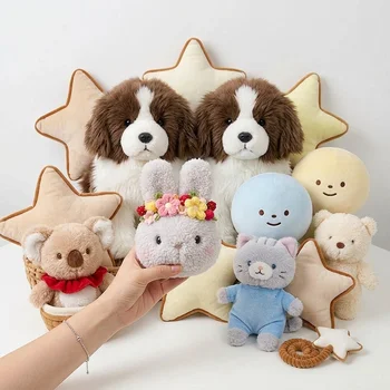 Custom Logo Poodle Dog Self-Deprecating Bear Hound Plush Toys 10cm Doll Clothes Hat...