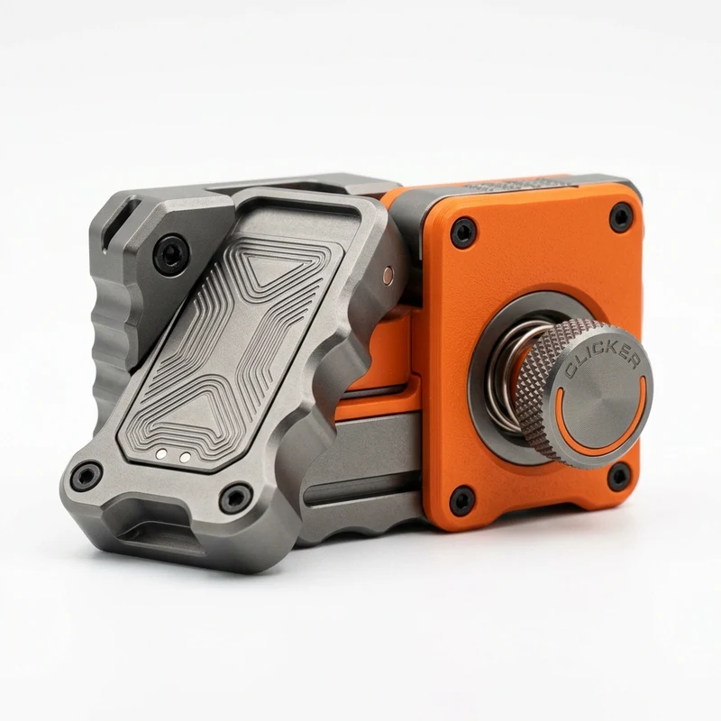 Multi-Function 2-in-1 Magnetic Slider & Spring Clicker EDC Tool